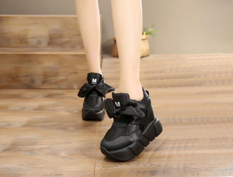 high heel wedge sneakers