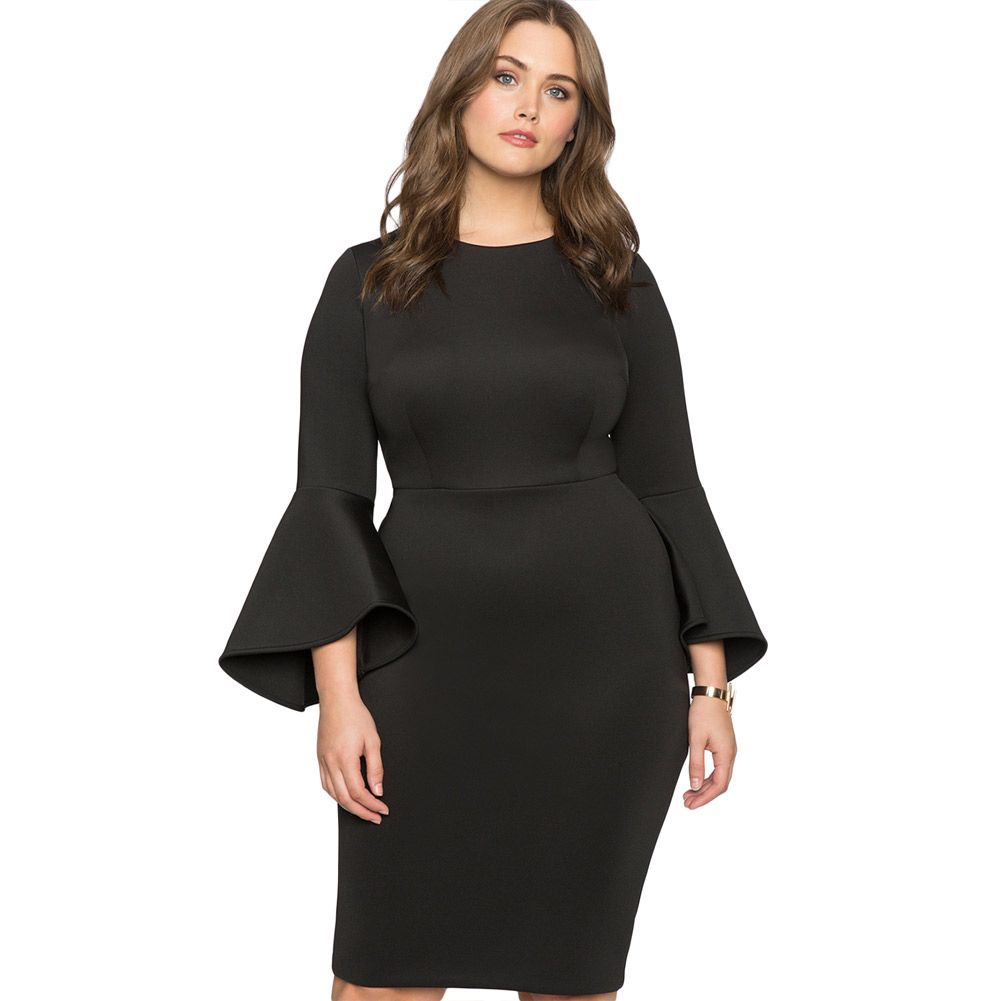 plus size scuba dress