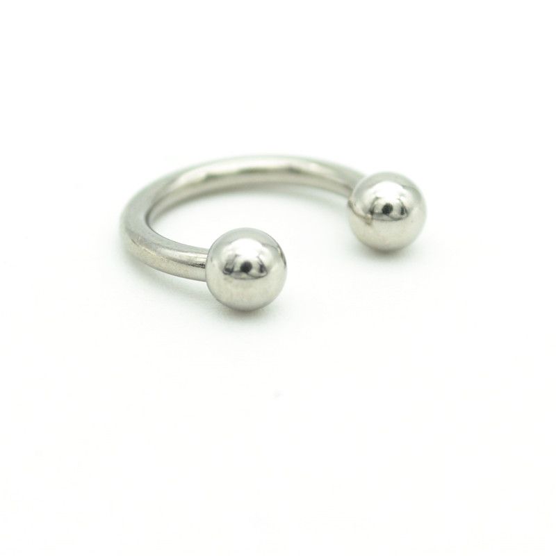 Covet Jewelry 316L Surgical Steel Horseshoe with Solid Balls