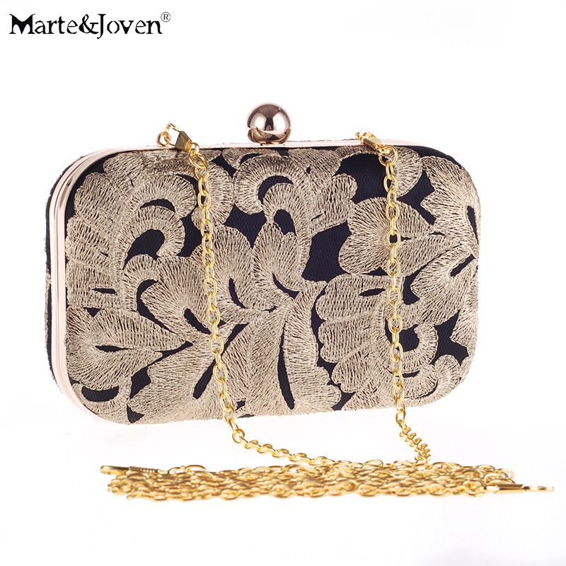 small gold evening bag