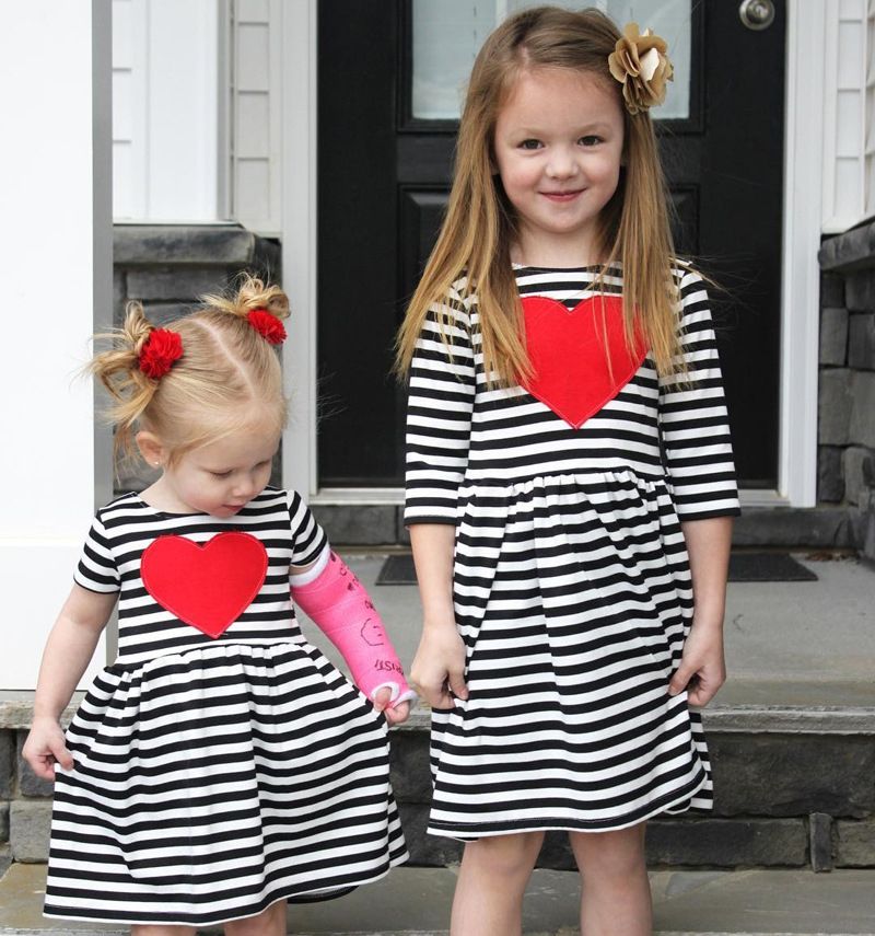 Heart dress girl Clearance