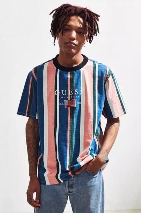 guess camiseta rayas hombre