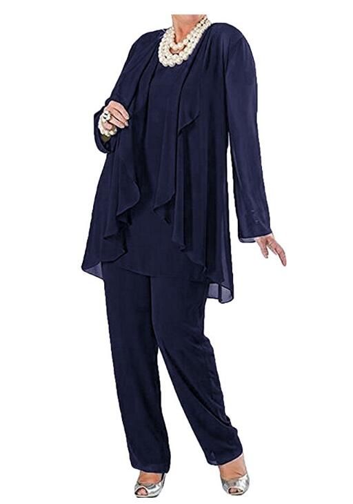 chiffon trouser suits for mother of the bride