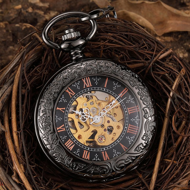 mens pocket watch and chain