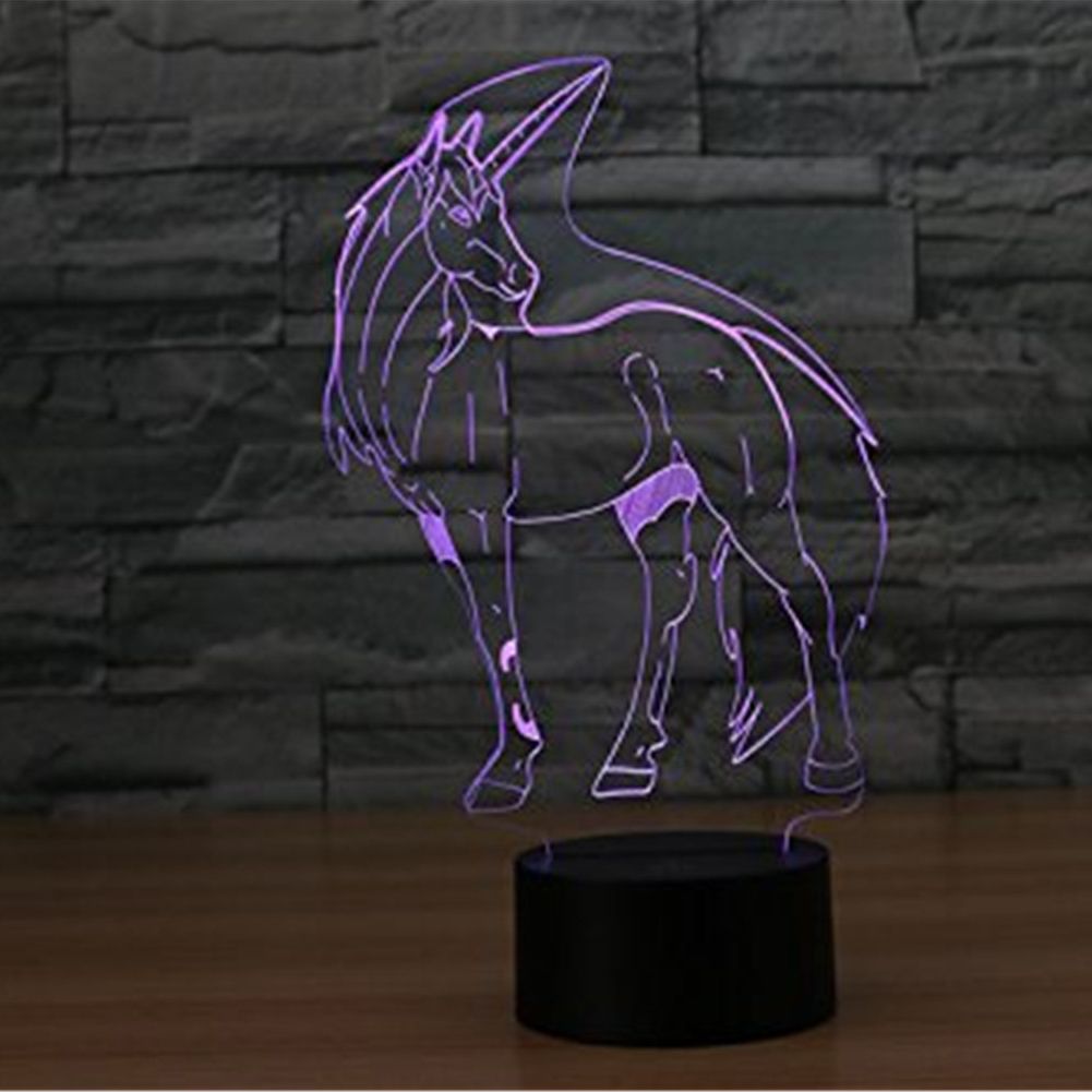 Color Changing Bedroom Lights Kids Led Night Light With 3d Illusion Technology Bedside Night Lamp With Remote And Free 2 Unicorn Bracelets And 1 Beautiful Gift Card Unicorn And Mermaid Home Decor