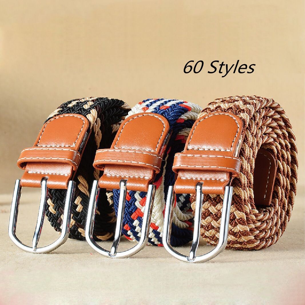 Weave Belts Men Women Belts Needle Buckle Canvas Belt Designer Fashion