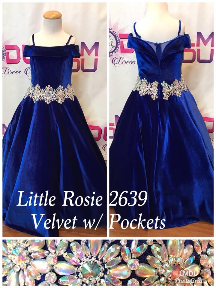 velvet pageant dresses