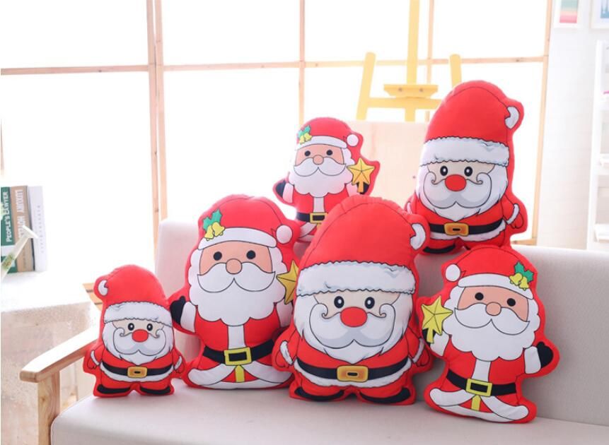 Acheter Beau Père Noël Oreiller Court En Peluche Jouet PP Coton Bourré  Oreiller En Peluche Cadeau De Noël Envoyer À Enfants Ami De 10,88 € Du  Julie2017 | DHgate.Com