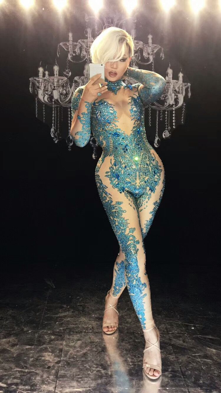 diamond jumpsuit prom