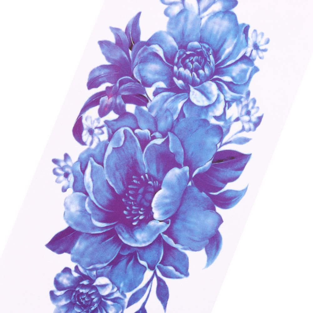 Acheter 3d Réaliste Rose Fleur Sexe Imperméable à Leau Temporaire Tatouages Femmes Flash Tatouage Bras épaule Grandes Fleurs Autocollants De 278