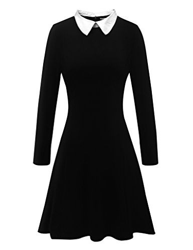 womens long sleeve skater dress