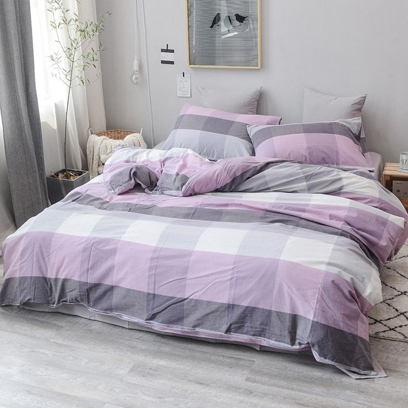100 Cotton Wash Duvet Cover Setsduvet Pillowcase Purple Grey Plaid Bedding Sets Black From Zehanhome 78 11 Dhgate Com - Pink Purple Plaid Bedding 100 Cotton Wash Duvet Cover Setsduvet Pillowcase Purple Grey Plaid Bedding Sets Black From Zehanhome 78 11 Dhgate Com - Pink Purple Plaid Bedding