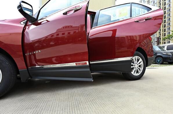 for Chevrolet Equinox 2018 Accessories Door Body Moulding Sill Cover Trim 4pcs