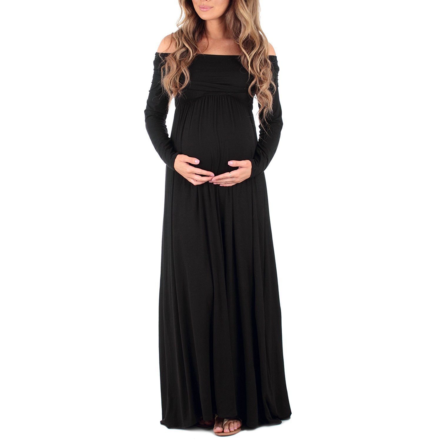 2020 Maternity Maxi Dresses Maternity Photography Props Chiffon