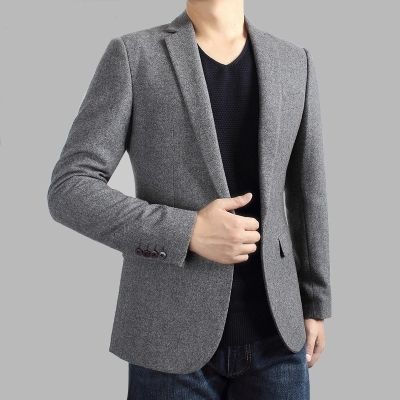 Compre Chaqueta De Lana De Moda Para Hombre Chaqueta De Traje