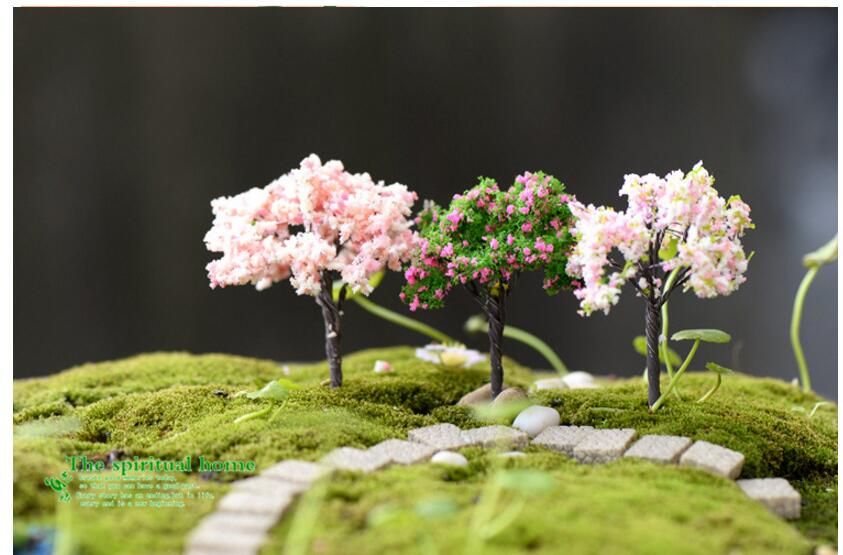 Fairy Garden Accessorie Mini Tree Plant Junly Moss Gnome Miniature ...