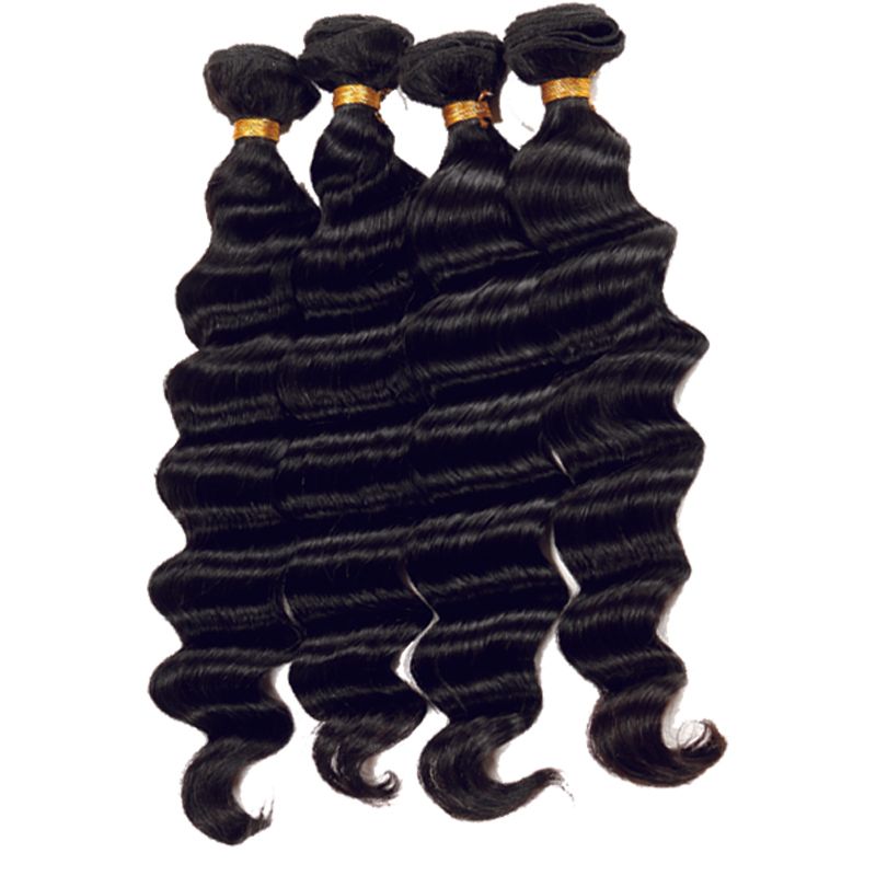 Loose Deep Brazilian Hair Weave 4 Bundles Deal More Wave Natural