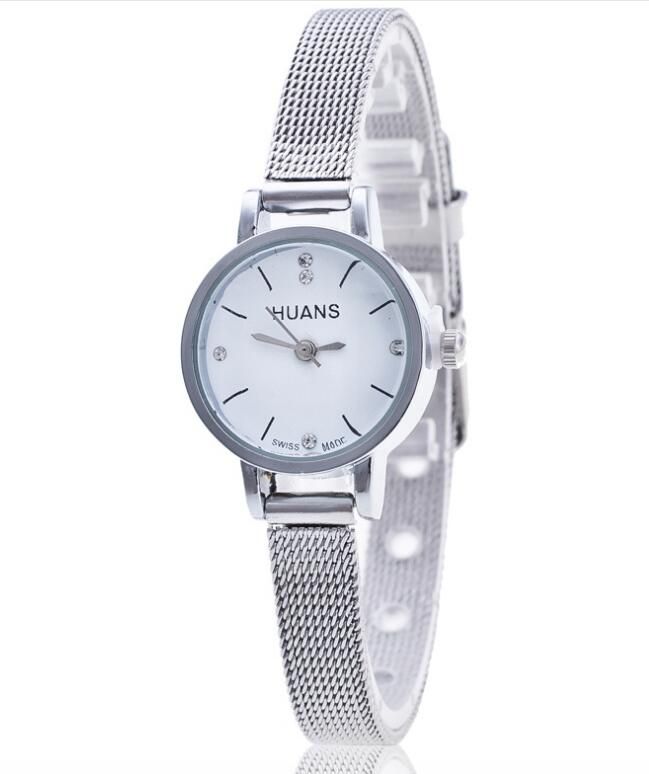 Huans Otoky Ladies Watches Watches Women Wrist Watch Wristwatch Silver Stainless Steel Mesh Band Quartz Wristwatches Black Watches Wholesale Watches From Spectalin 84 42 Dhgate Com