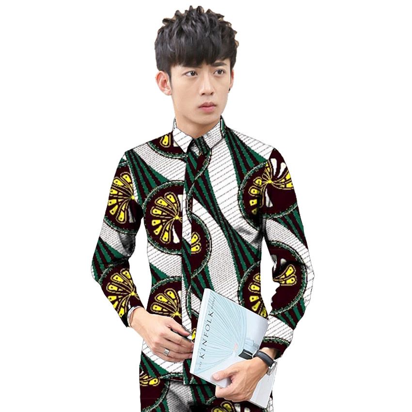 Compra Moda Africana Estilo Hombre Camisas De Vestir Africanas Patrón  Festivo De África Camisas De Manga Larga Hombres Imprimir Ropa Africana  Para Hombres Barato | Entrega Rápida Y Calidad | Es.Dhgate