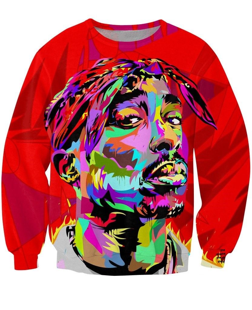 Red 2pac sweatshirt store