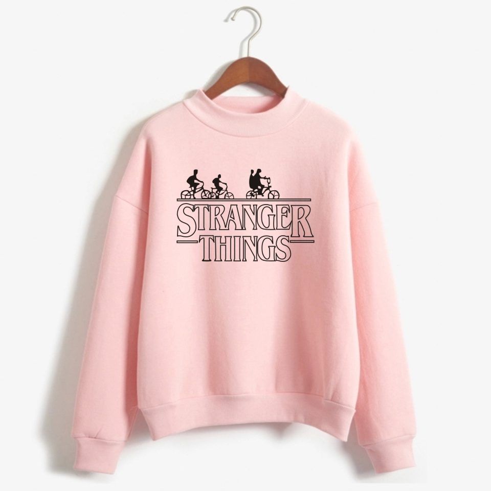 moletom rosa stranger things