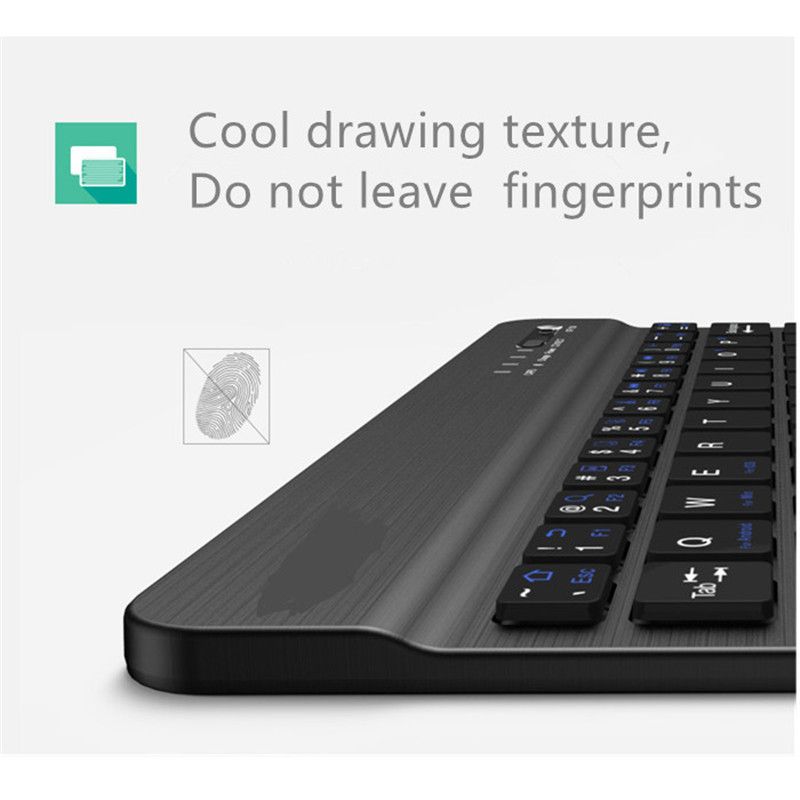 HOUER Wireless Bluetooth Keyboard with Charging Support Smartphone Tablet PC Desktop Laptop