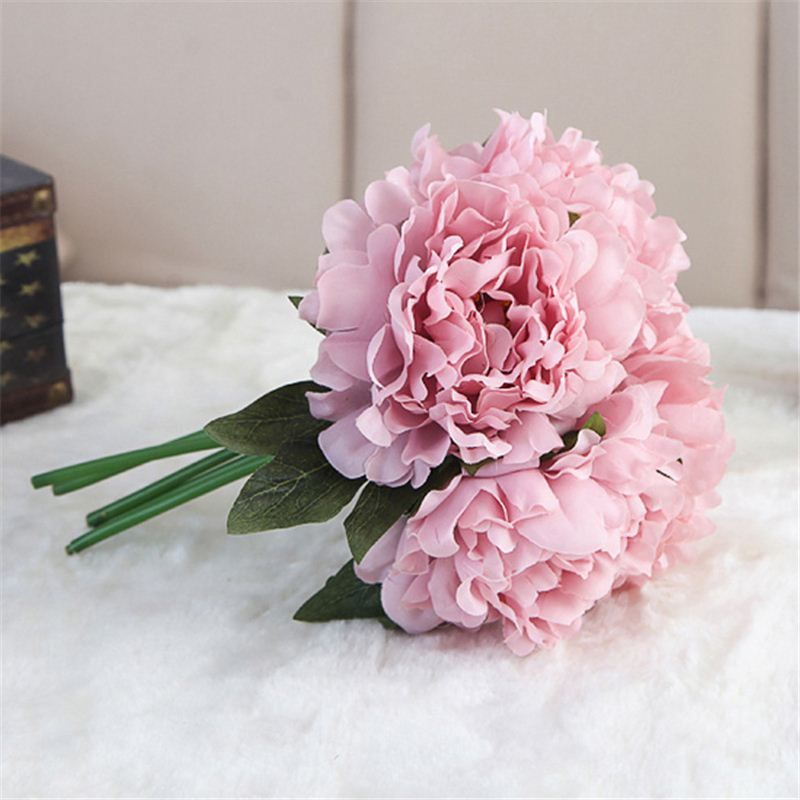 Artificial Fake Peony Silk Flowers Bridal Hydrangea Home Wedding Garden Decor