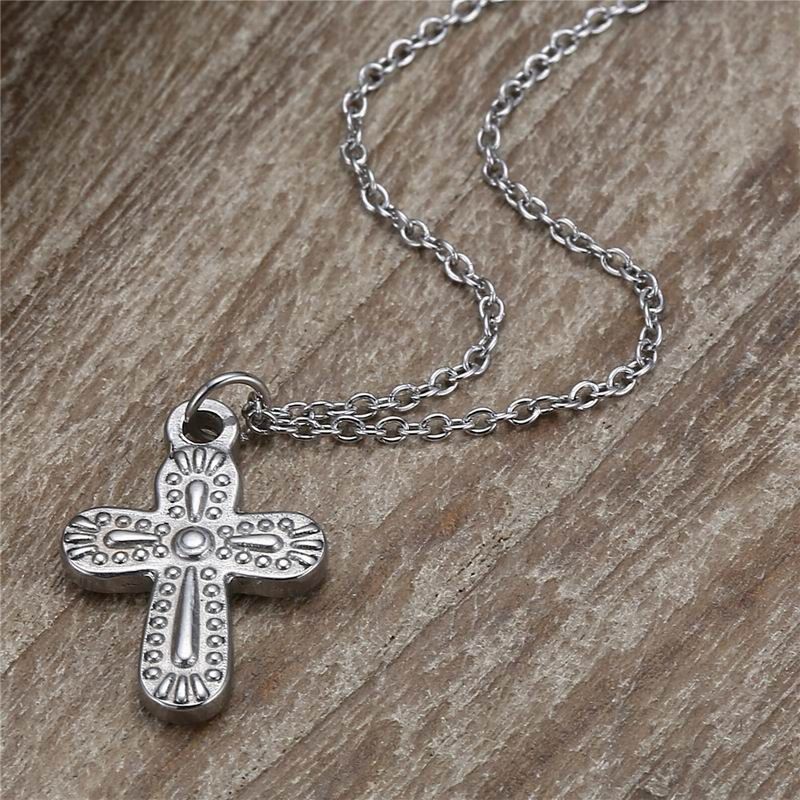 Wholesale New Christian Jewelry Handmade Stainless Steel Cross Pendant