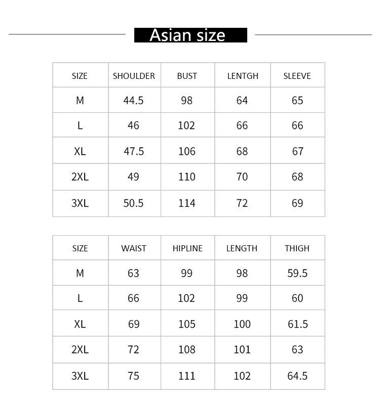 Asian To Us Clothing Size Chart