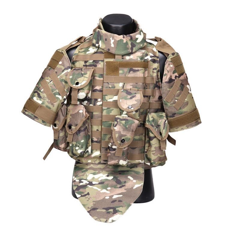 Softair usw. Taktik-Weste f/ür Paintball mit abnehmbaren Taschen Schwarz