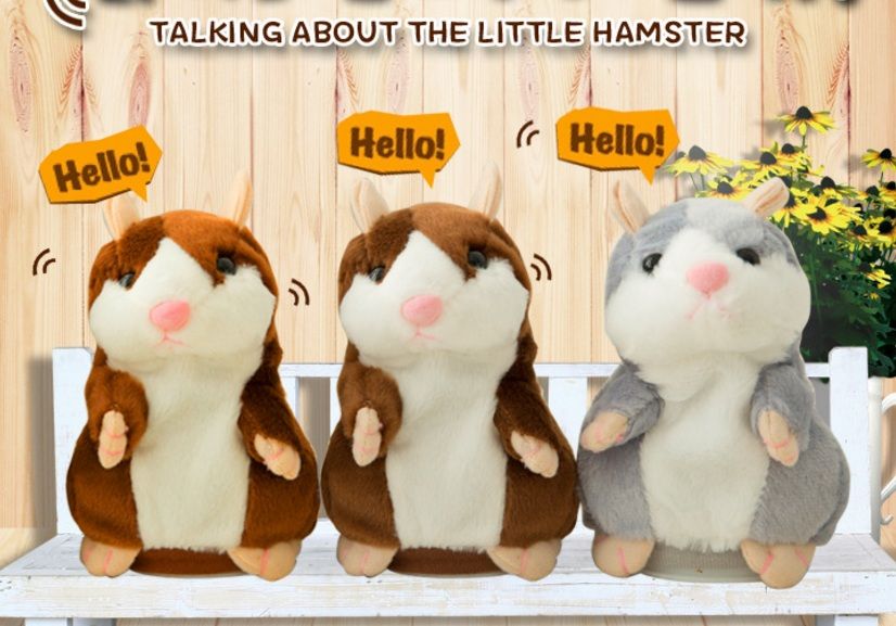 talking hamster plush toy
