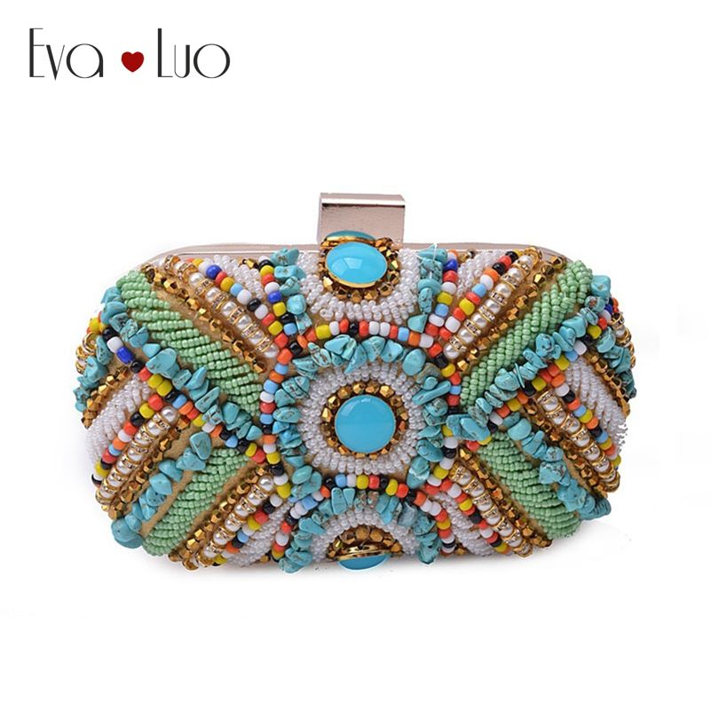 turquoise evening bag