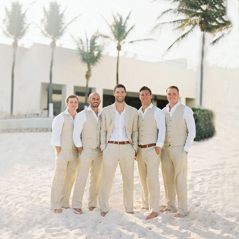 khaki wedding outfit