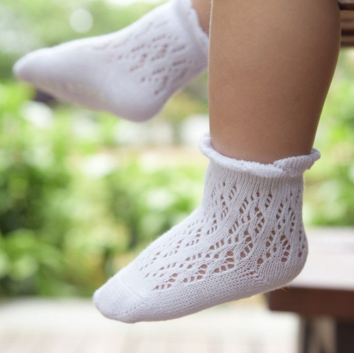 6 PAIRS BABIES WHITE LACE FRILLY COTTON ANKLE SOCKS LOT OF SIZES