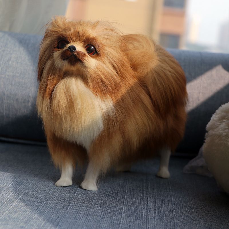 chien en peluche realiste