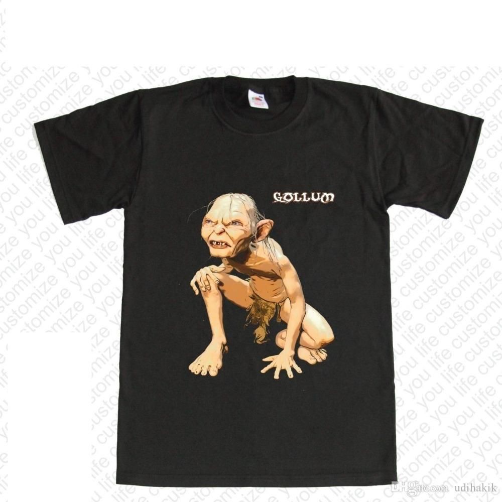 Maglia Maglietta T Shirt Uomo Gollum Il Signore Degli