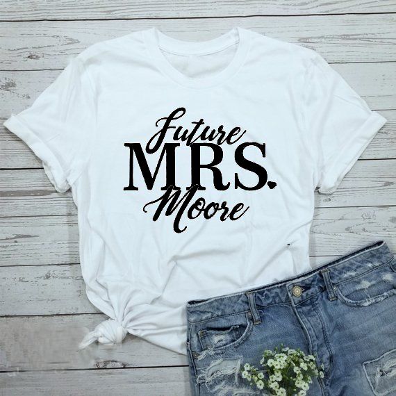 Acheter Femmes Tee Shirt Future Mme Jolie Mariée Dor Madame T Shirt Future Mme Engagement T Shirt être Bientôt Coton De Qualité De Mariage T Shirt Art Top De 20 06 Du