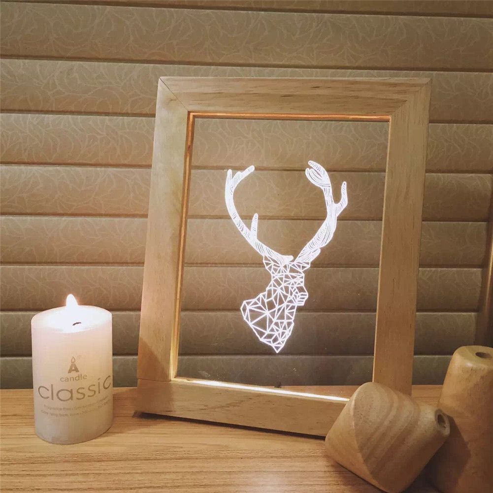 2020 New 3d Creative Novelty Warm Led Acrylic Table Lamp Light