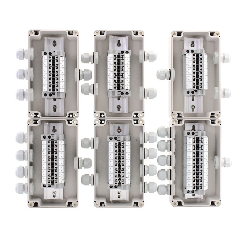 5 AMP 4 TERMINAL JUNCTION BOX WHITE WIRING CABLE CONNECTOR 60MM 1