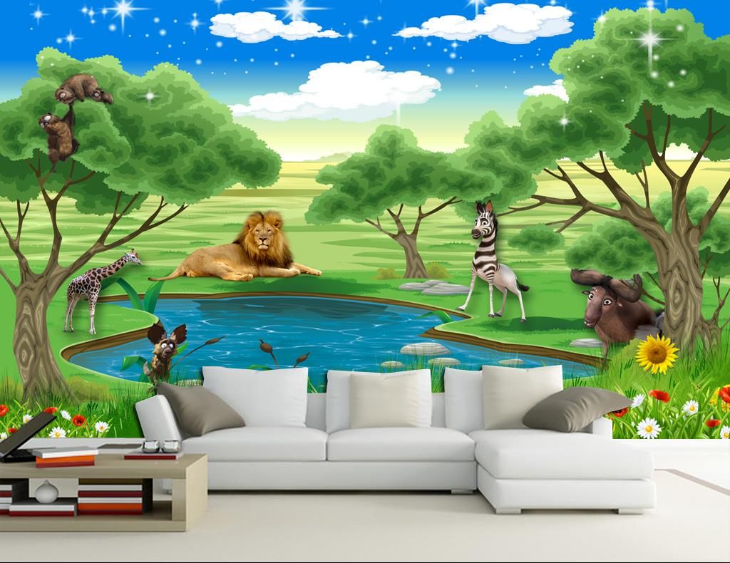 Grosshandel Gross Wandbilder 3d Tapeten Wohnkultur Foto Hintergrundbild Schone Kinder Zimmer Frische Karikatur Kinderzimmer Wandbild Tapeten Von A1048874333 9 65 Auf De Dhgate Com Dhgate