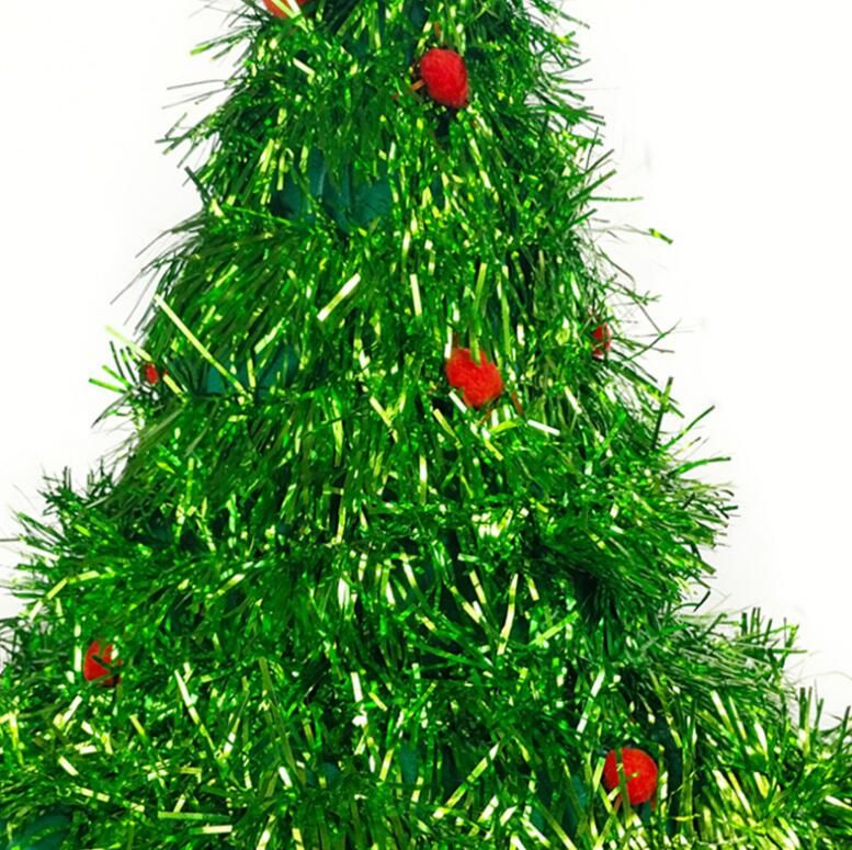 Christmas Tree Tinsel Tunic Hat Adult Ladies Womens Xmas Fancy Dress Costume