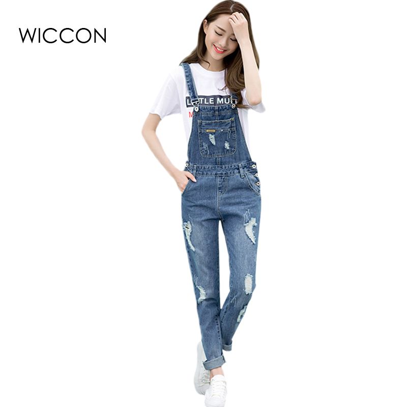 denim overalls suspenders jumpsuit pants