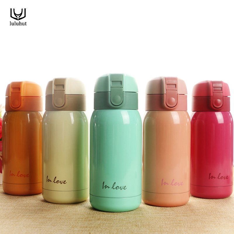 small stainless thermos