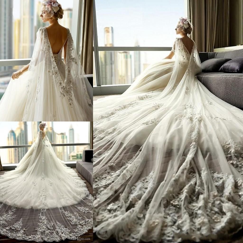 watteau train dress