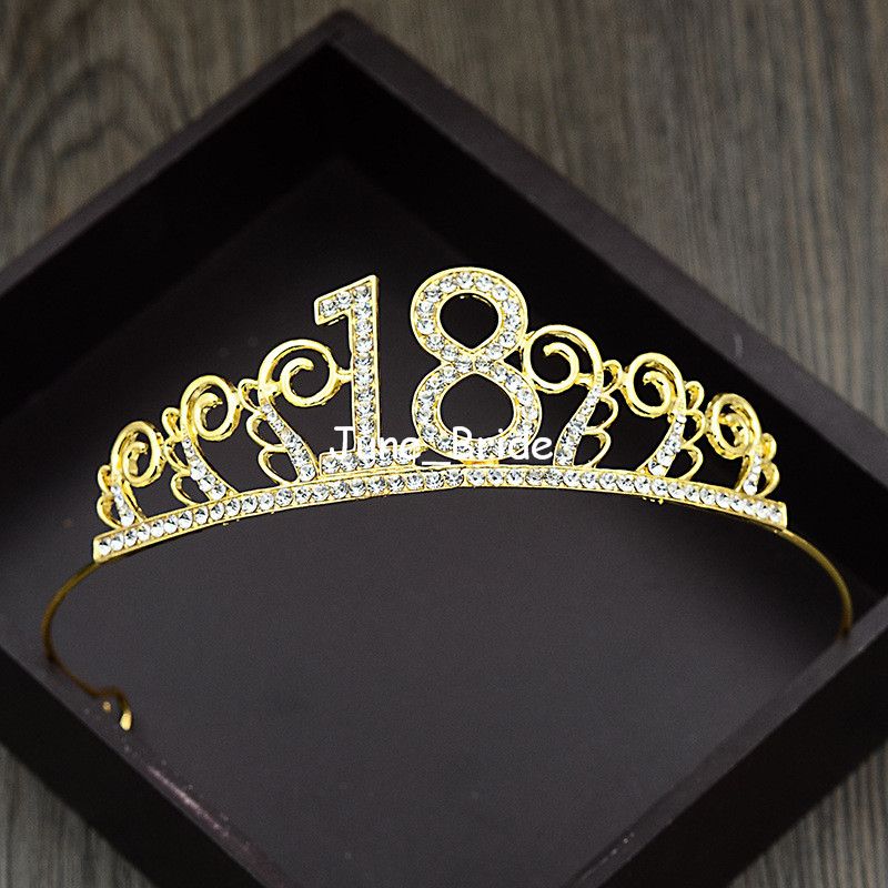 corona di compleanno per ragazza accessorio per capelli per il 13° compleanno Crown principessa SOSPIRO 15° compleanno fascia e tiara compleanno