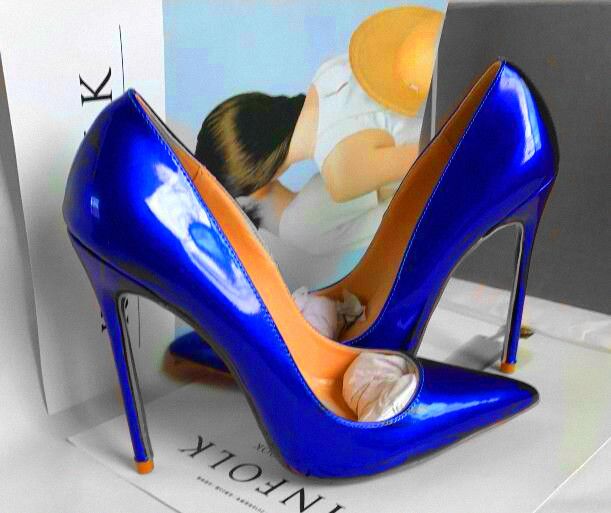 electric blue ladies shoes