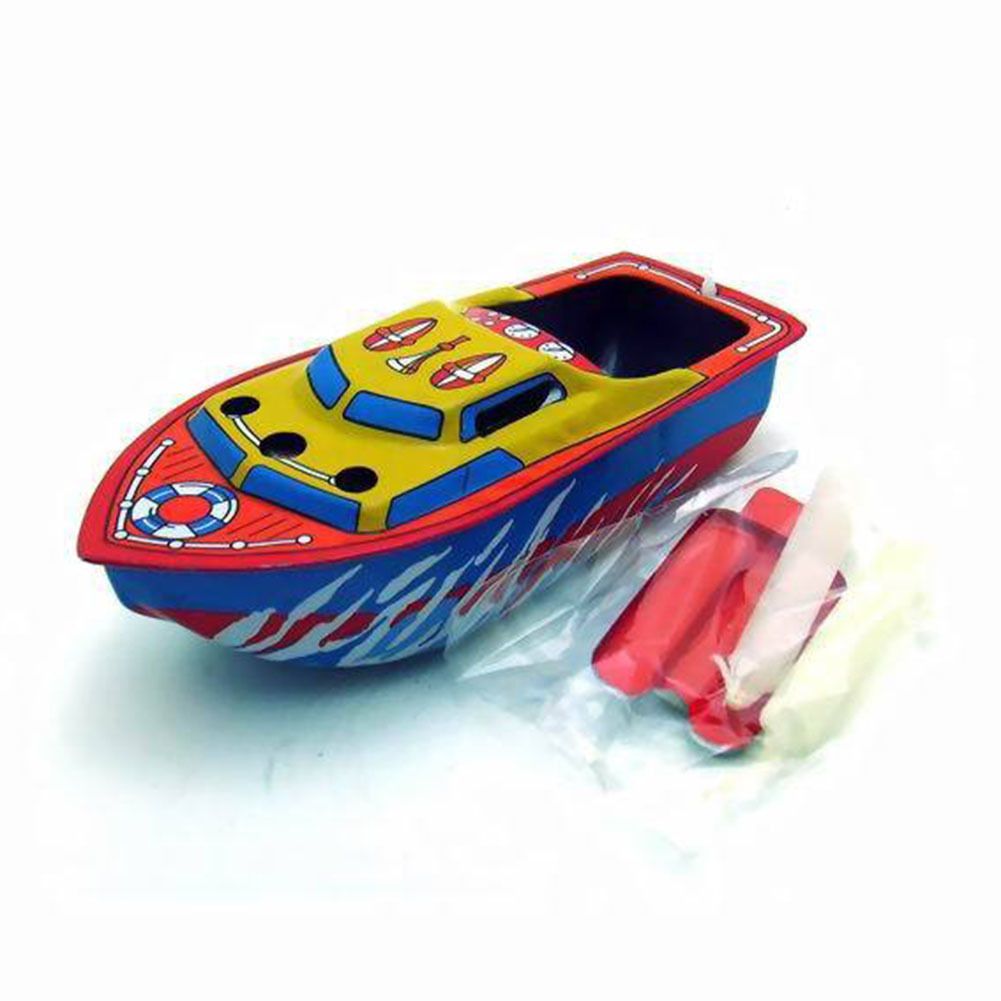 2020 Hot Sale Candle Boat Classic European Water Wind Up Iron Toys Multi Colored Collectible
