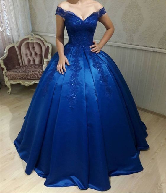 Wedding Gown Royal Blue | wedding