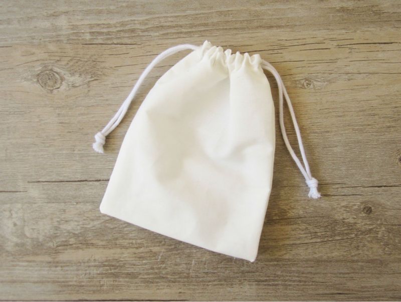 calico drawstring bolsas