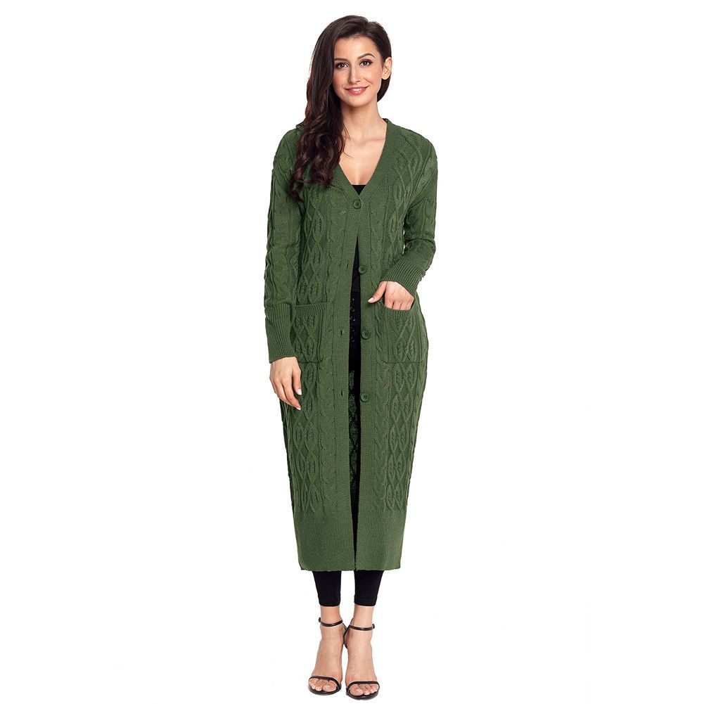 maxi knitted cardigan